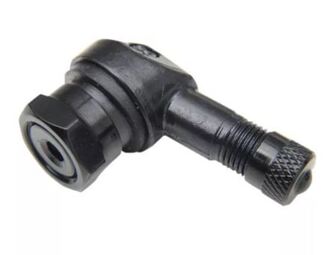 K&L 90° Kulma alumiiniventtiili musta 10mm 